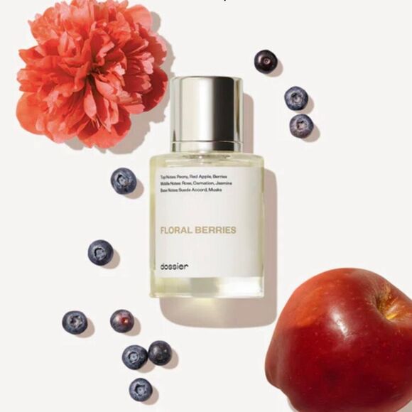 DOSSIER | 'Floral Berries' Peony Blush Suede Eau de Parfum | Size: 50ml / 1.7oz - Picture 1 of 6